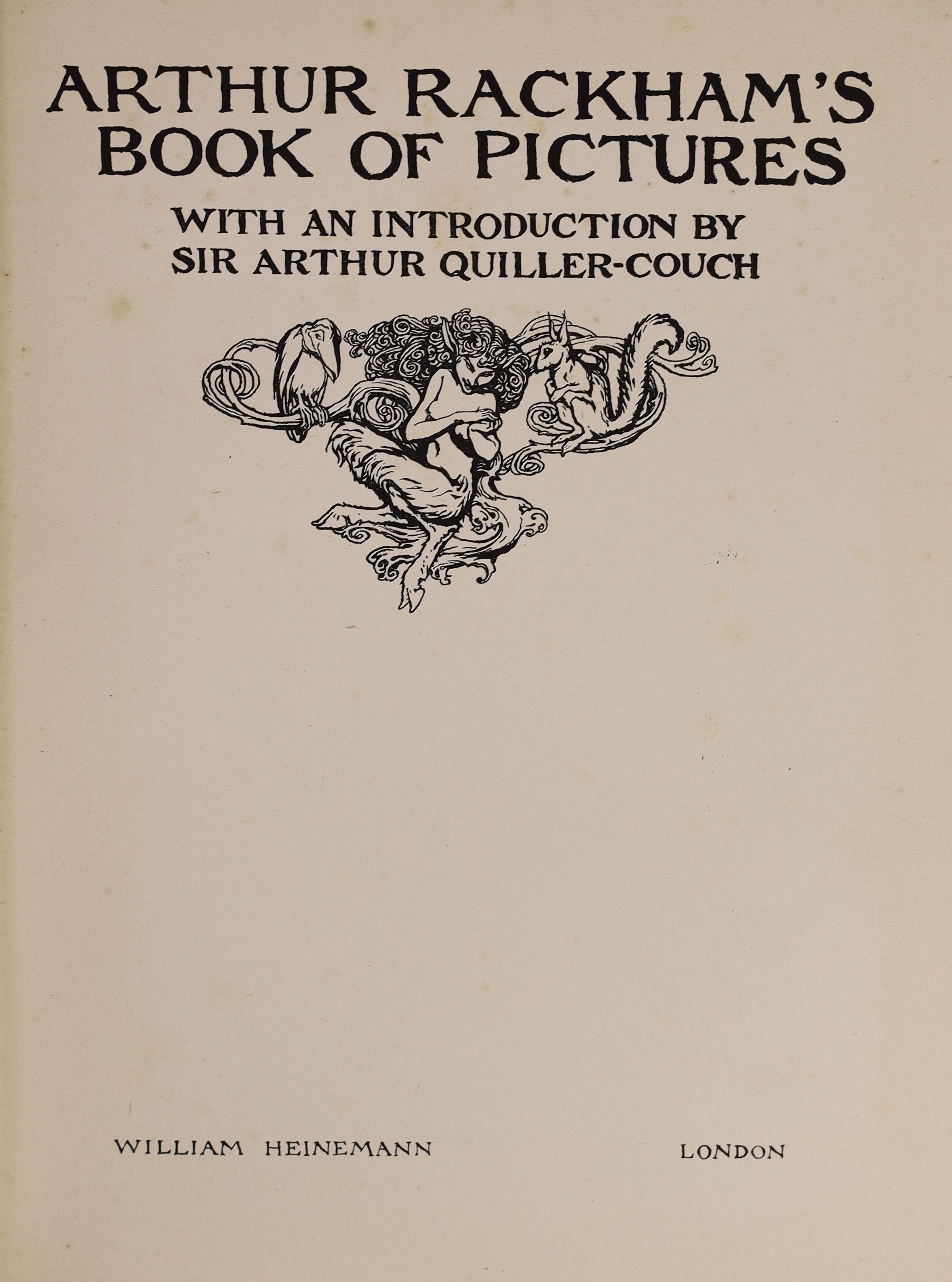 Rackham, Arthur (illustrator) - 4 works:- A Midsummer Night’s Dream, with 40 tipped-in colour plates, 1908, Book of Pictures, 1913; Undine, 1920 and Little Brother & Little Suster, 1917, all 4to, cloth bound.